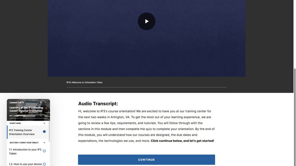 IP3 Micro Trainings start 2