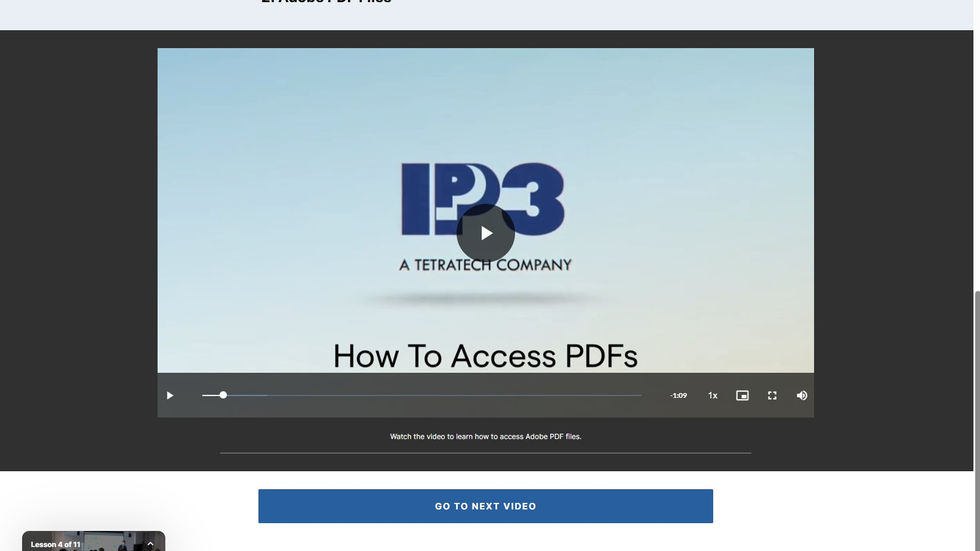 Screen capture of device tutorial on pre-loaded applications