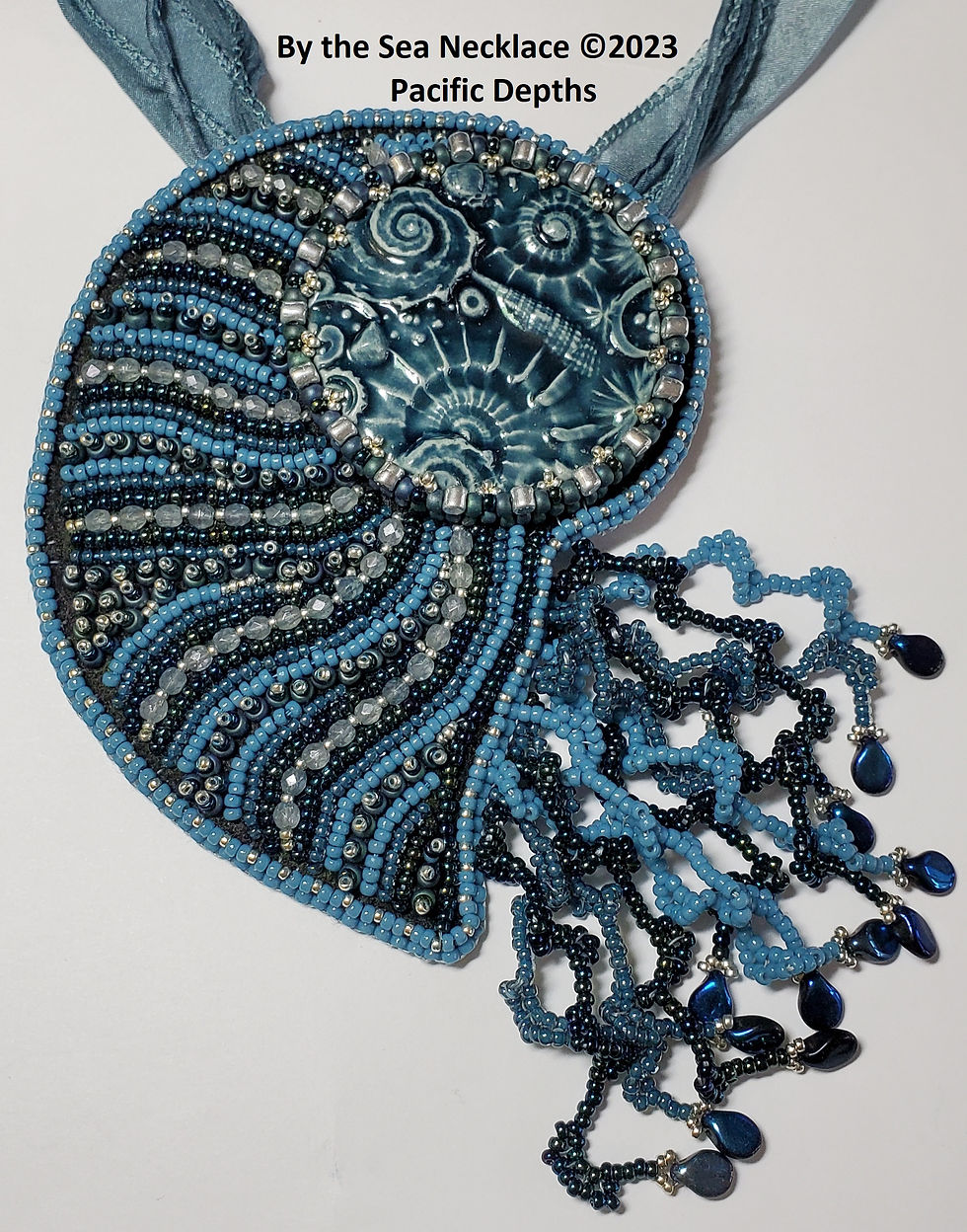 Thumbnail: By the Sea - Bead Embroidery Necklace Kits