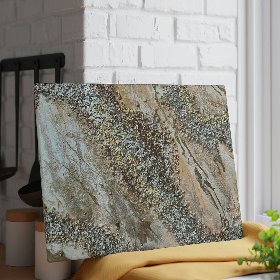 Thumbnail: Glass Cutting Board Beach of Bronze