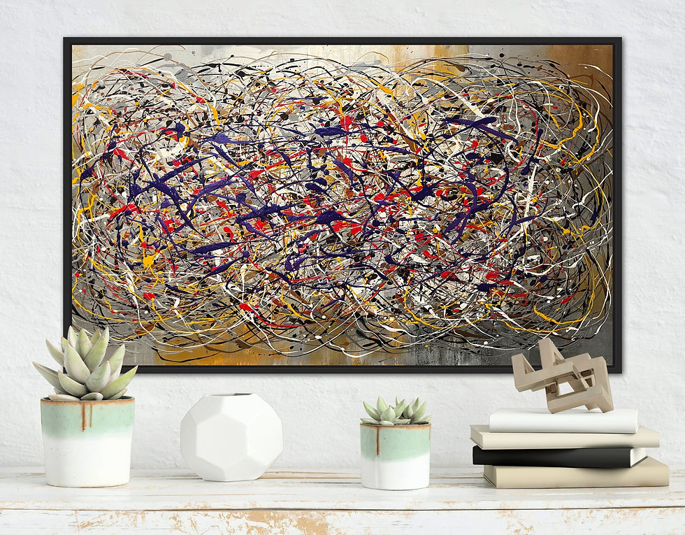 Thumbnail: Pollock Inspired - Metallic
