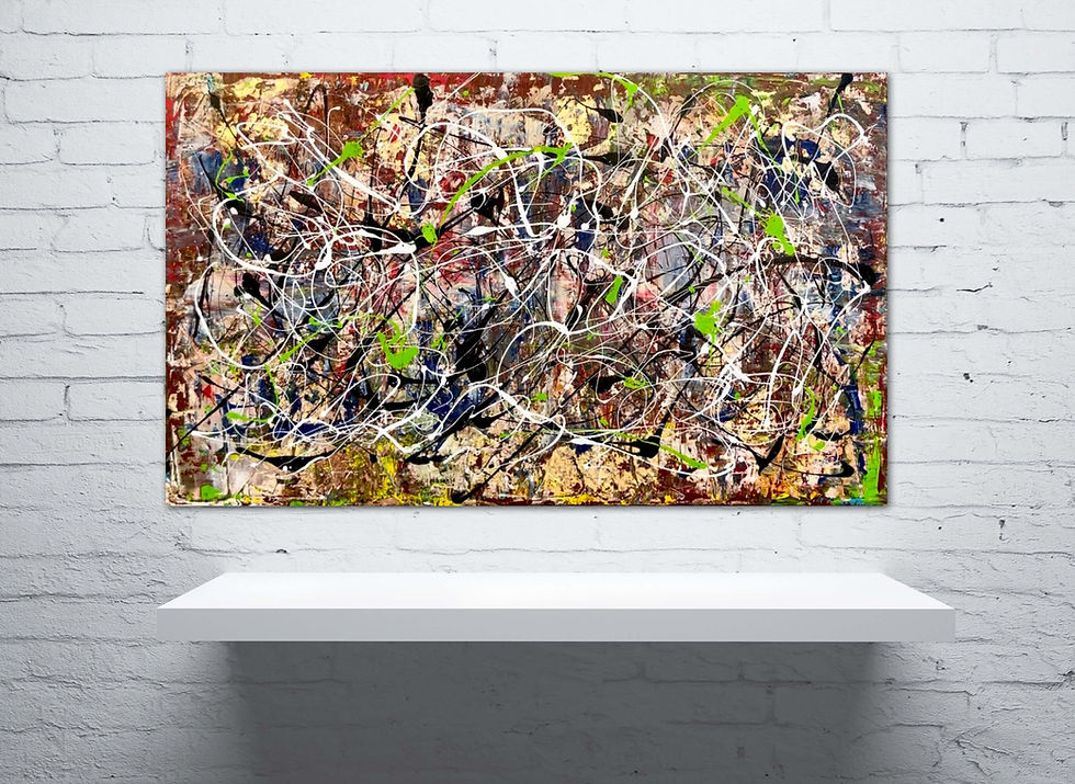 Thumbnail: 36x60 Abstract Painting Masterpiece 