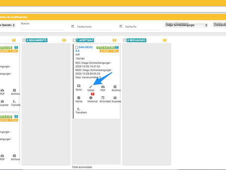 Seguimientos en el CRM