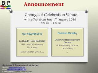 B&P Celebration Announcement