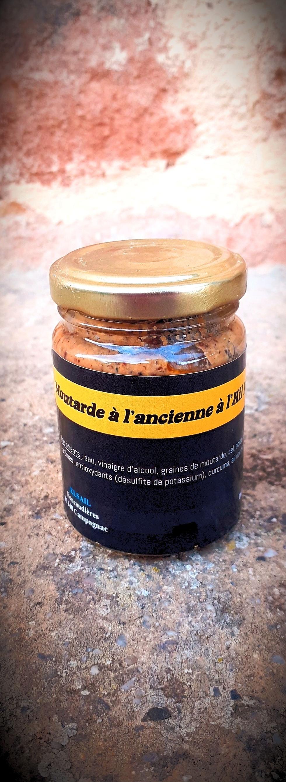 Moutarde à l'ancienne à l'Ail Noir