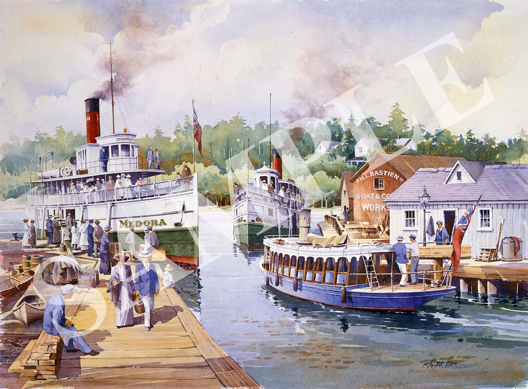 S.S. Medora at Port Carling Locks