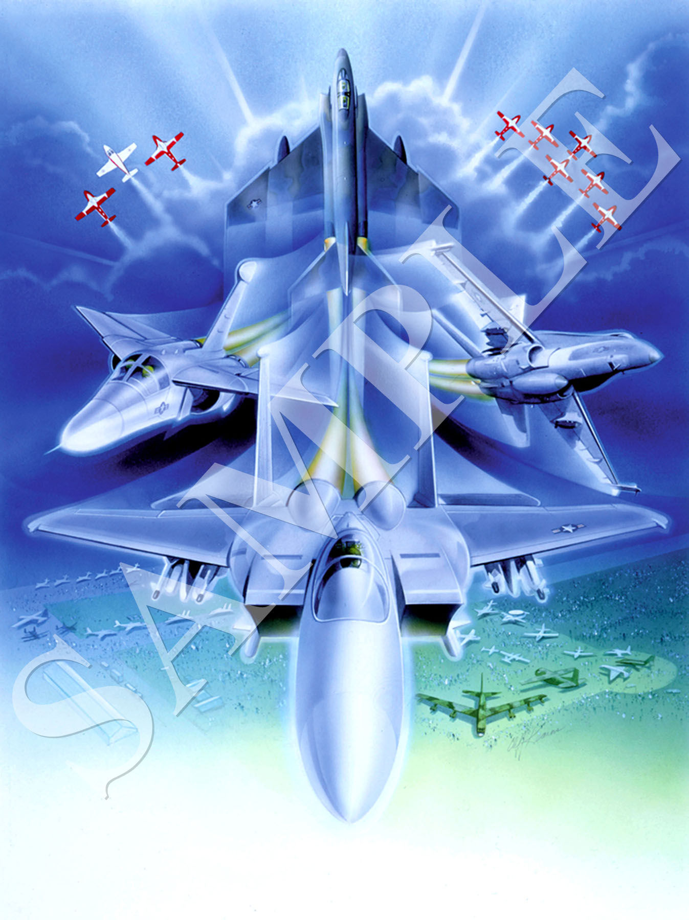 F15 Phantom Front and Centre (Original Painting)