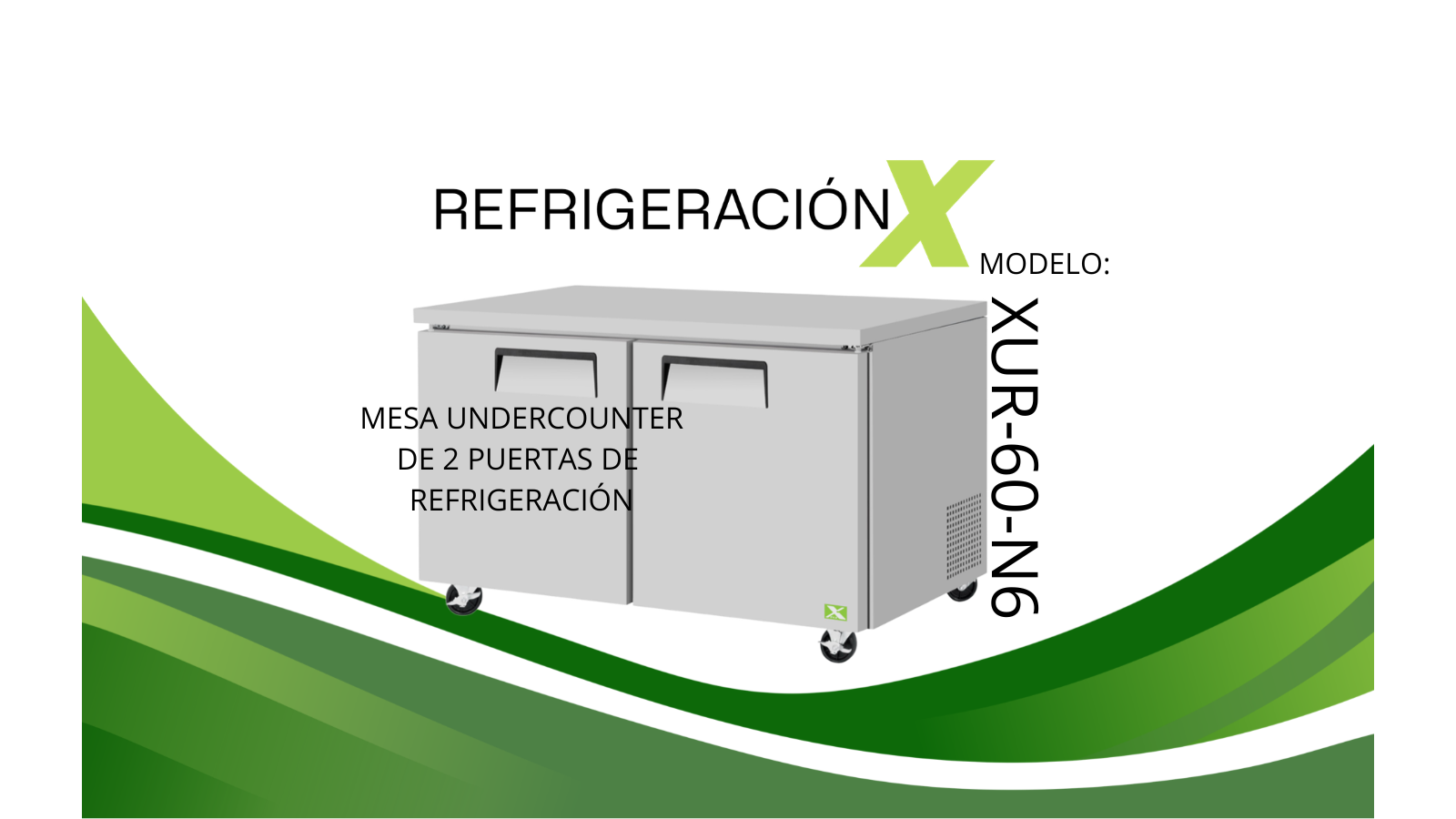 MESA UNDERCOUNTER DE REFRIGERACION, 2 PUERTAS