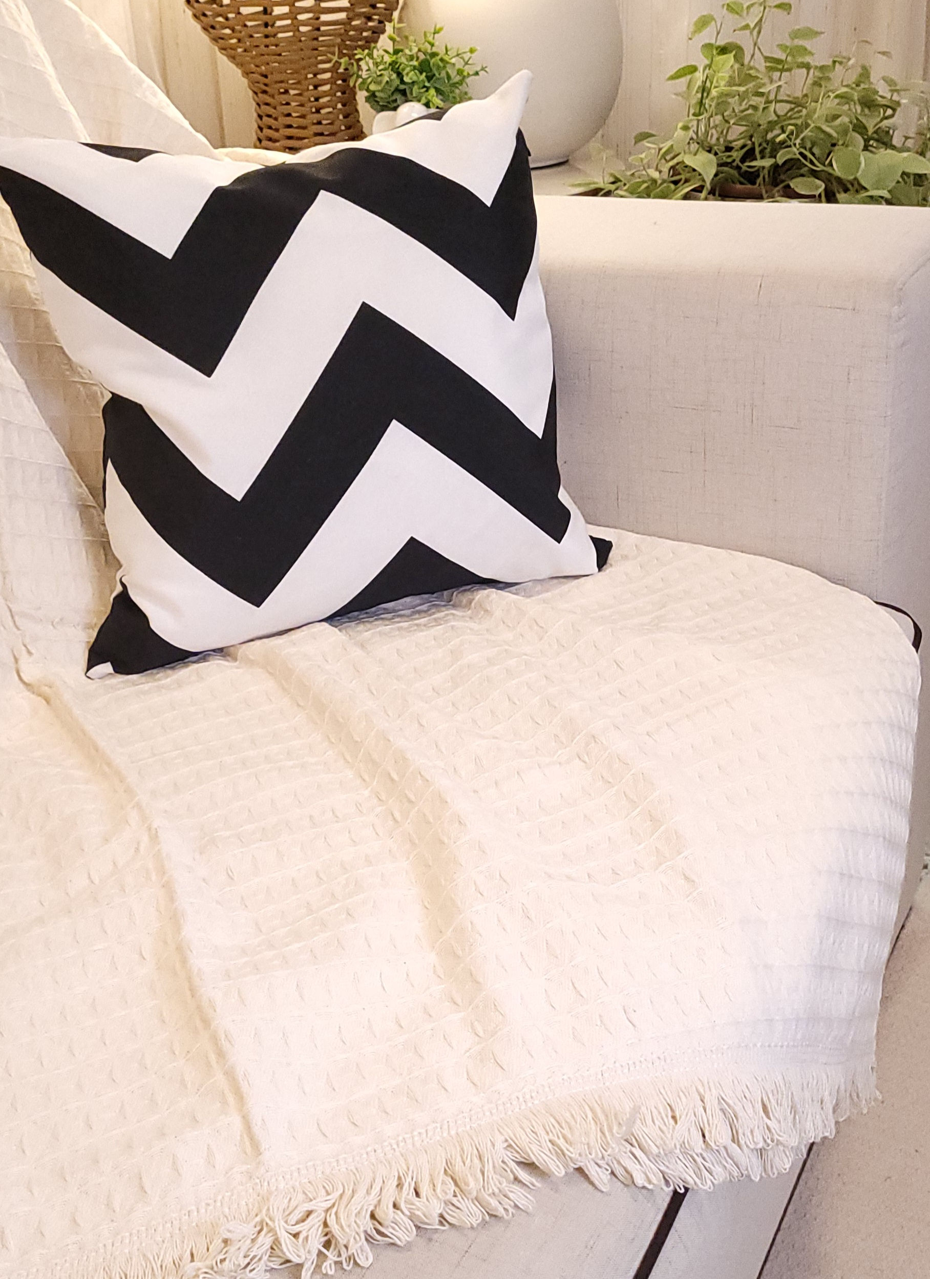 Manta sofá e cama 2,8x2,6m CREME DELUXE 