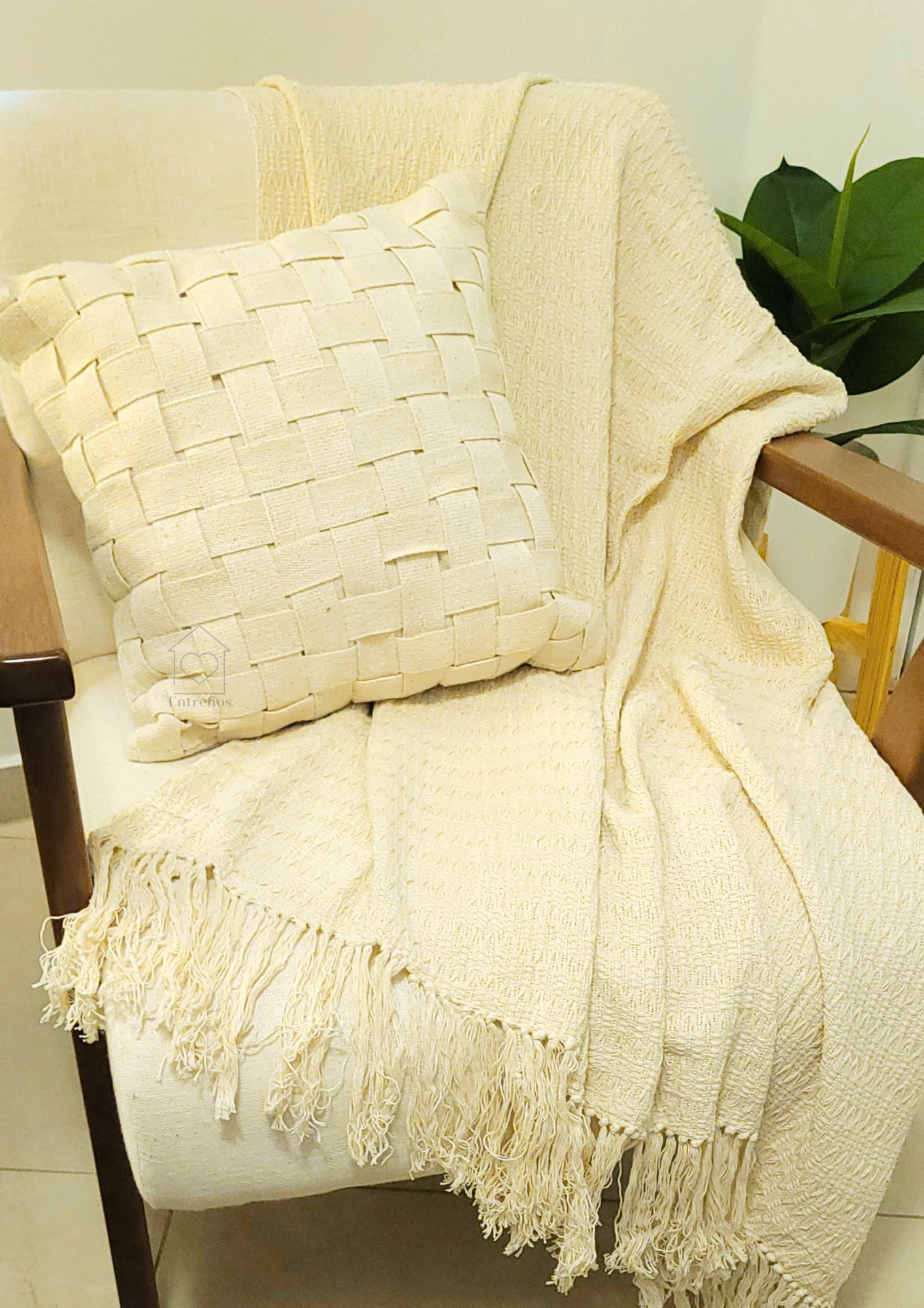 Manta Xale Sofa Deluxe 2,0x1,2m FAVO CREME