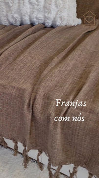 Miniatura: Manta sofá e cama 1,4x2,2m CHOCOLATE
