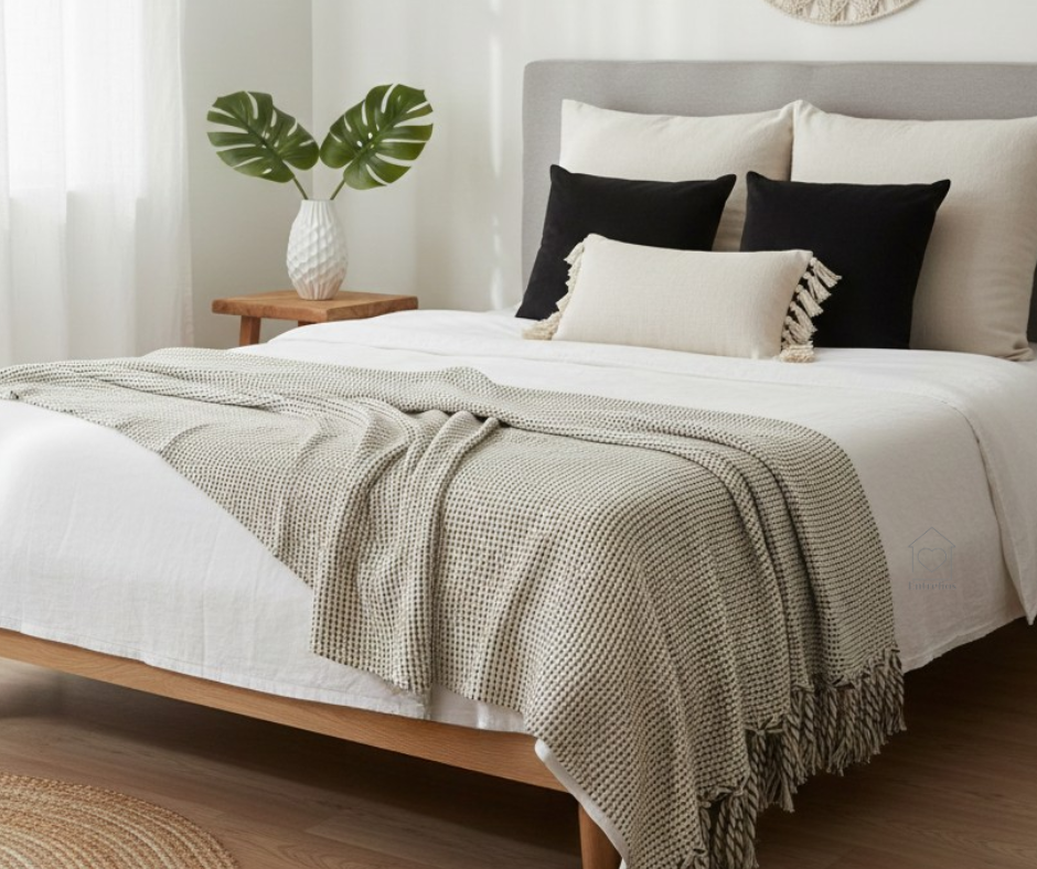 Miniatura: Manta sofá e cama 1,4x2,2m BOHO FLOCOS