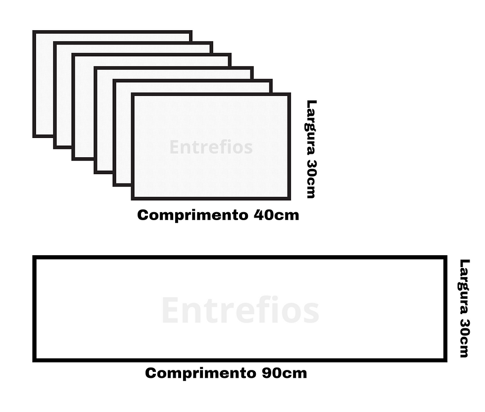 Miniatura: Jogo americano 7 peças BOHO LT VERMELHO 