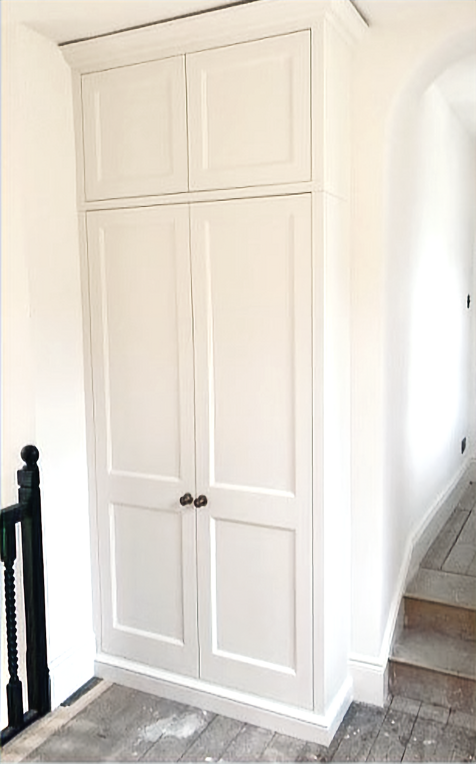bespoke wardrobe on subfloor