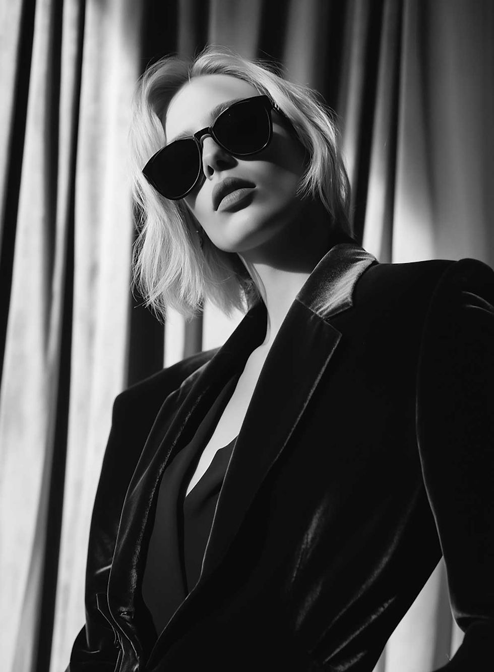 woman wearing glasses