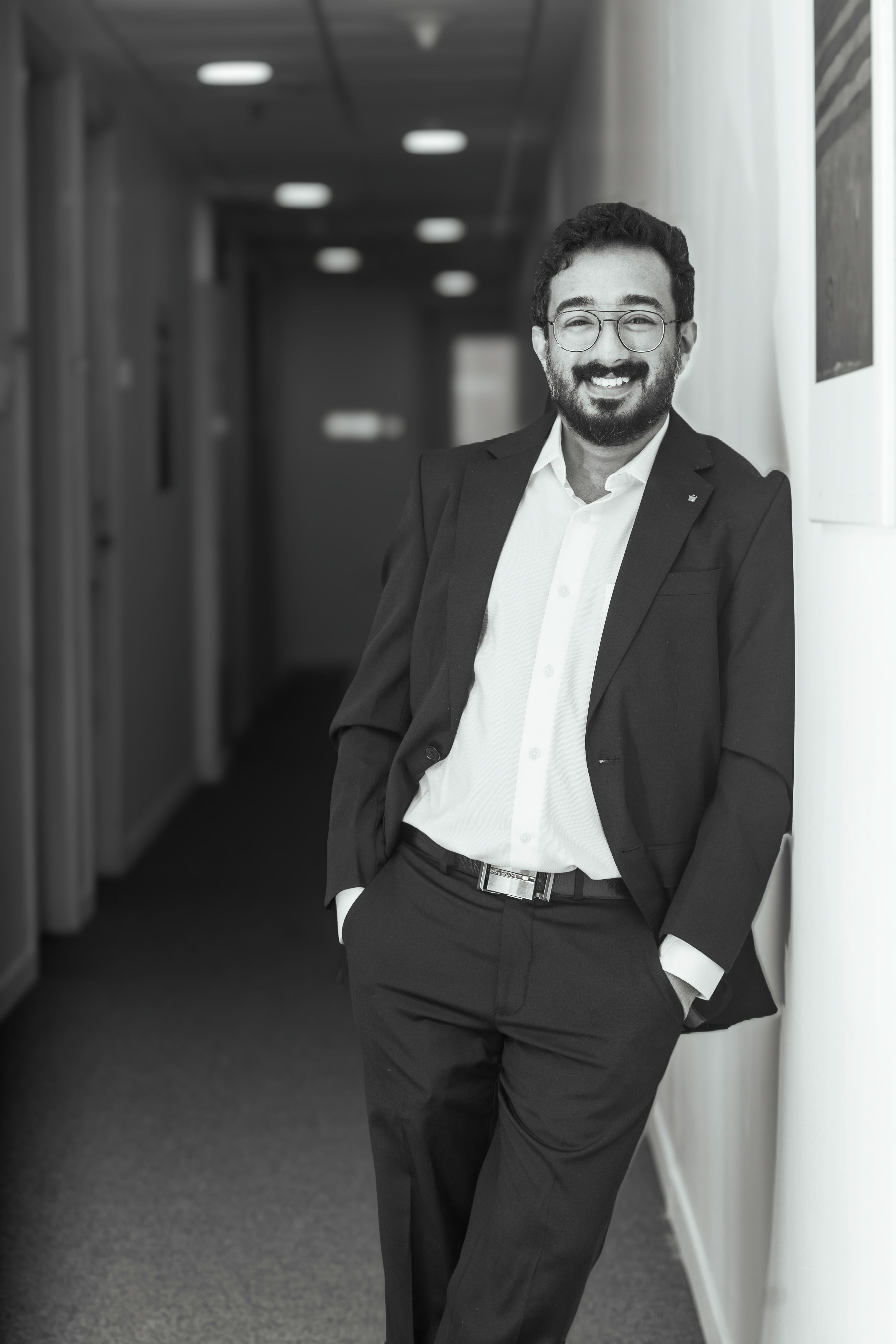 black and white professional photo of Mark T