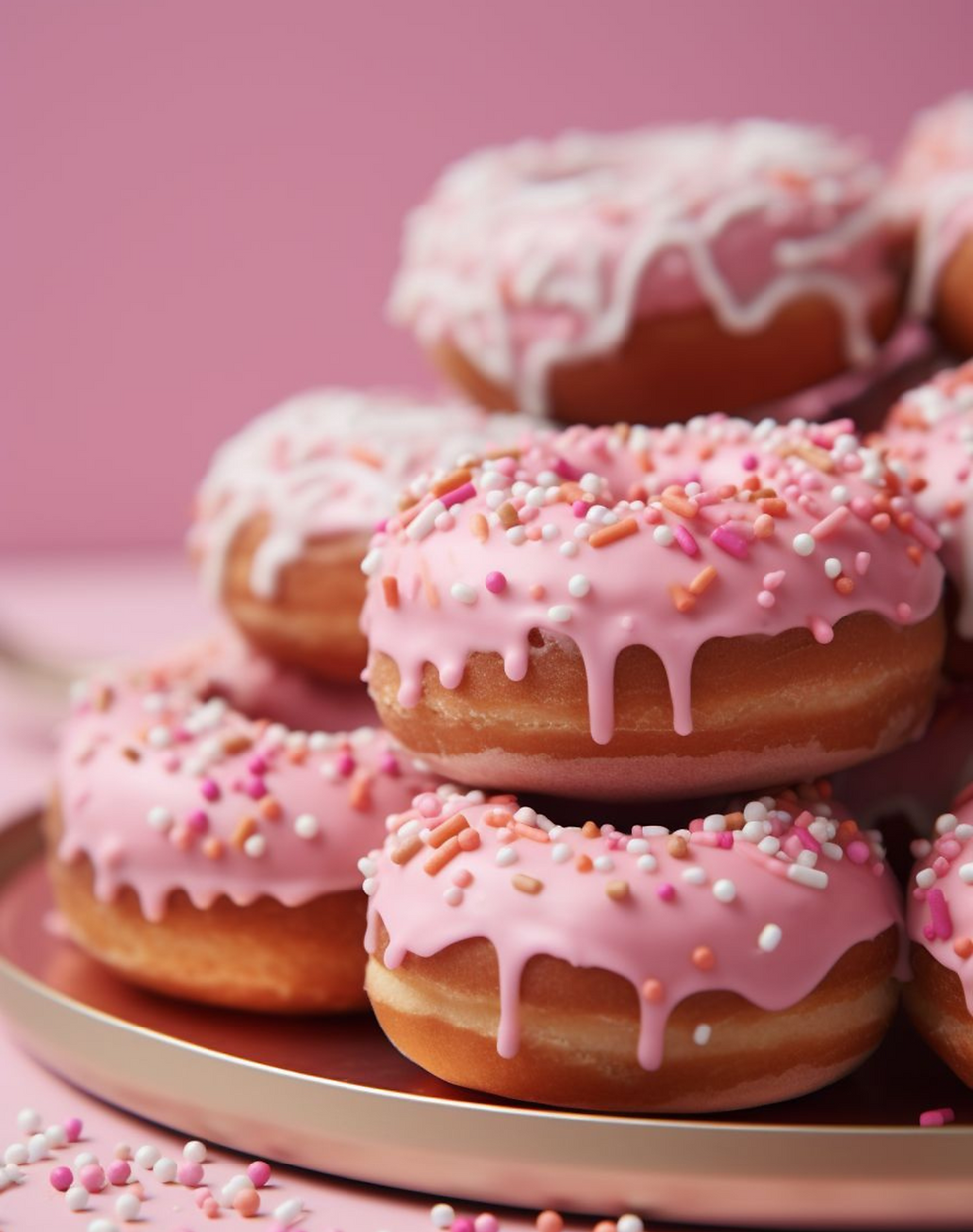 pink donuts