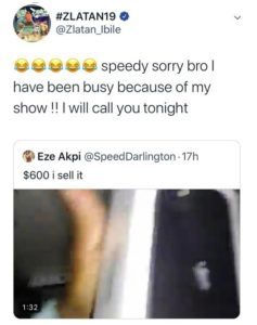 Zlatan Ibile responds