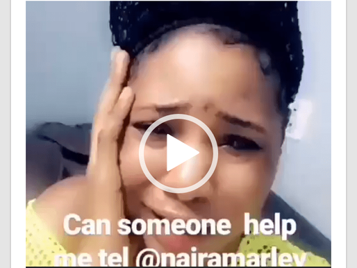 Nigerian lady in tears as she professes her undying love for Naira Marley (Video)