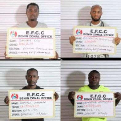 EFCC Arrests Four Suspected Fraudsters for Defrauding