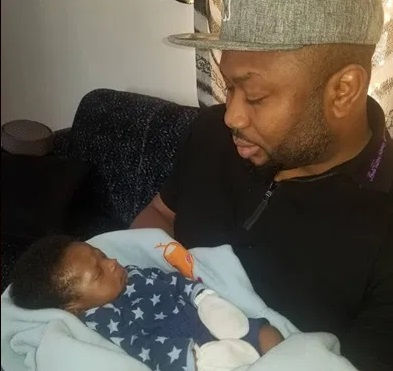 Tonto’s ex-husband, Olakunle Churchill gives N1million to baby named after him (Photos)