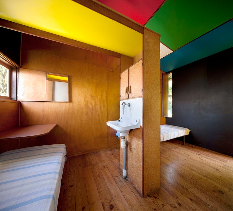 L'intérieur des Unités de camping de Le Corbusier à Roquebrune-Cap-Martin (06)