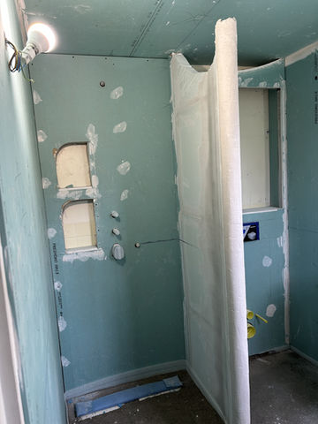 Villa Jacques Couëlle Corse pendant les rénovations.