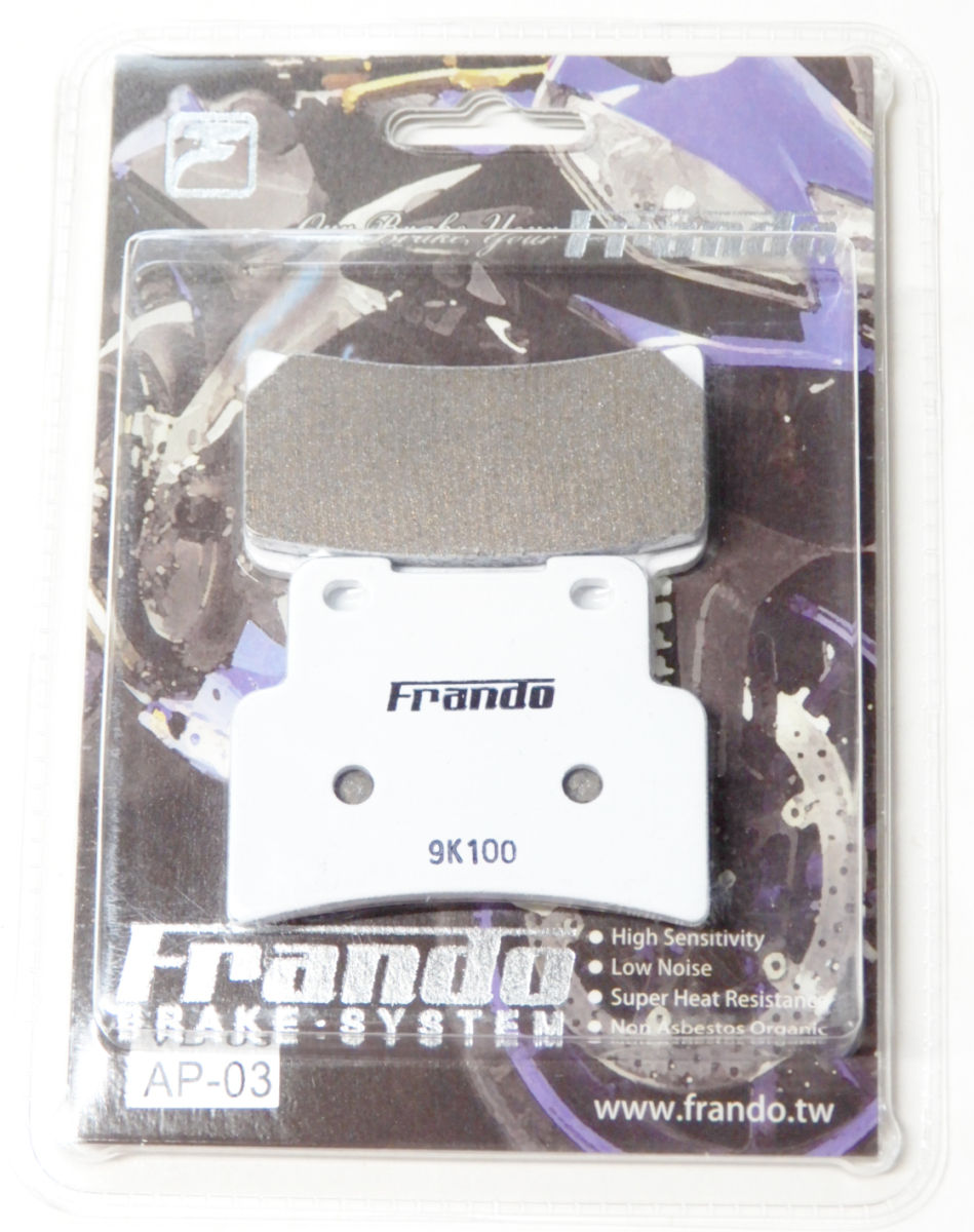 Frando F80Aキャリパー用ブレーキパッド シンタードメタル (ホワイト)