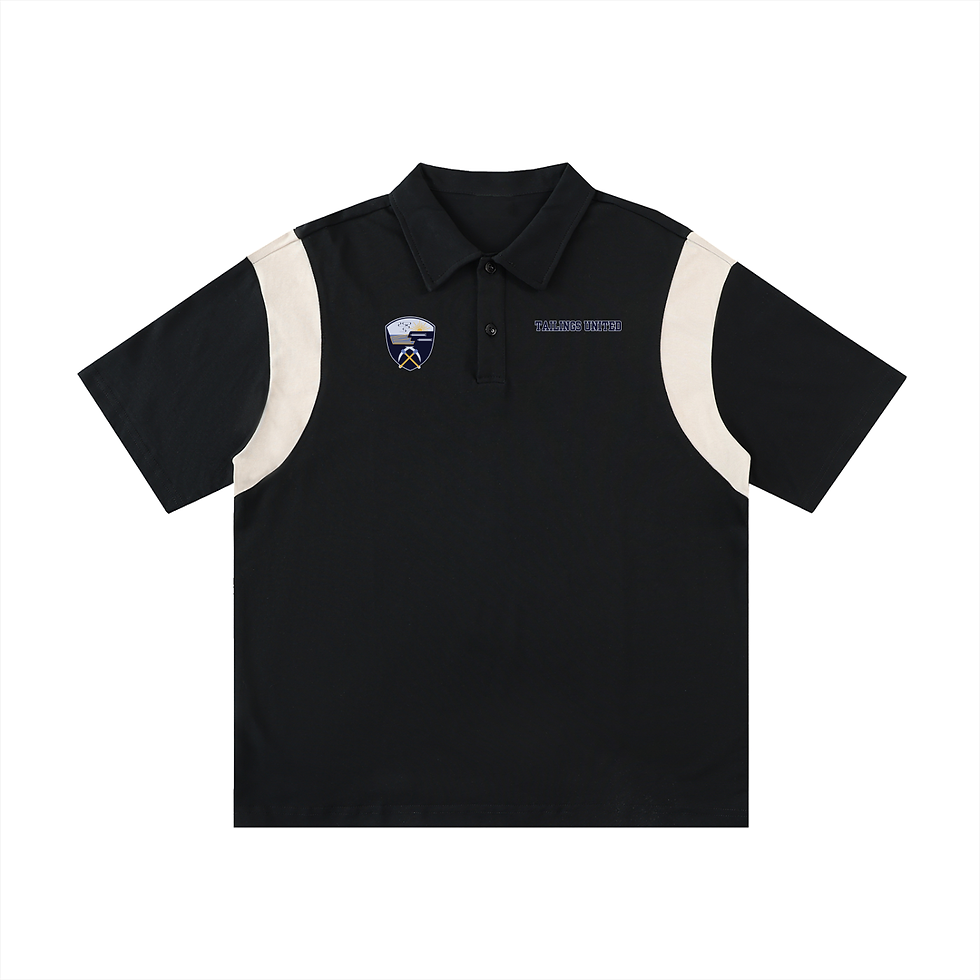 Thumbnail: Tailings United Contrast Panel Cotton Polo Shirt