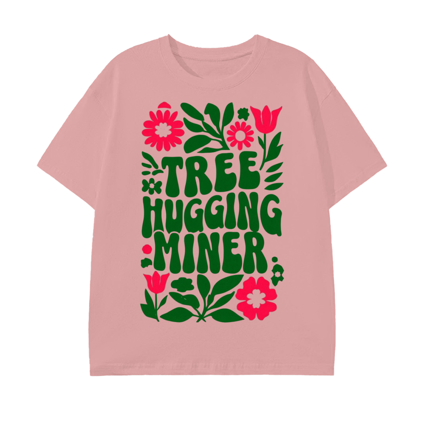 Tree Hugging Miner Light Pure Cotton Unisex T-Shirt
