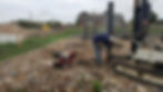 A person welding the piler to repair it