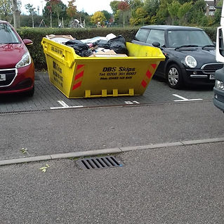 Skip in a parking space