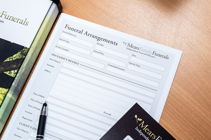 Funeral documents