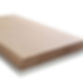 A smooth, brown hardwood plank with visible grain.