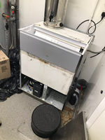 A freezer under repair
