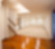 A basement after renovation with ceiling lights