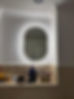 Close-up of a mirror with lighting
