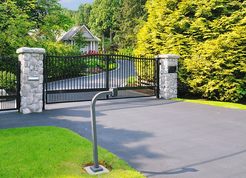 Landscaped driveway