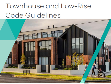 Explaining the new Victorian Townhouse and Low-Rise Code.