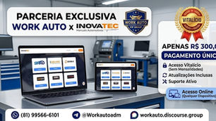 🚨 PARCERIA EXCLUSIVA WORK AUTO x INOVATEC 🚨