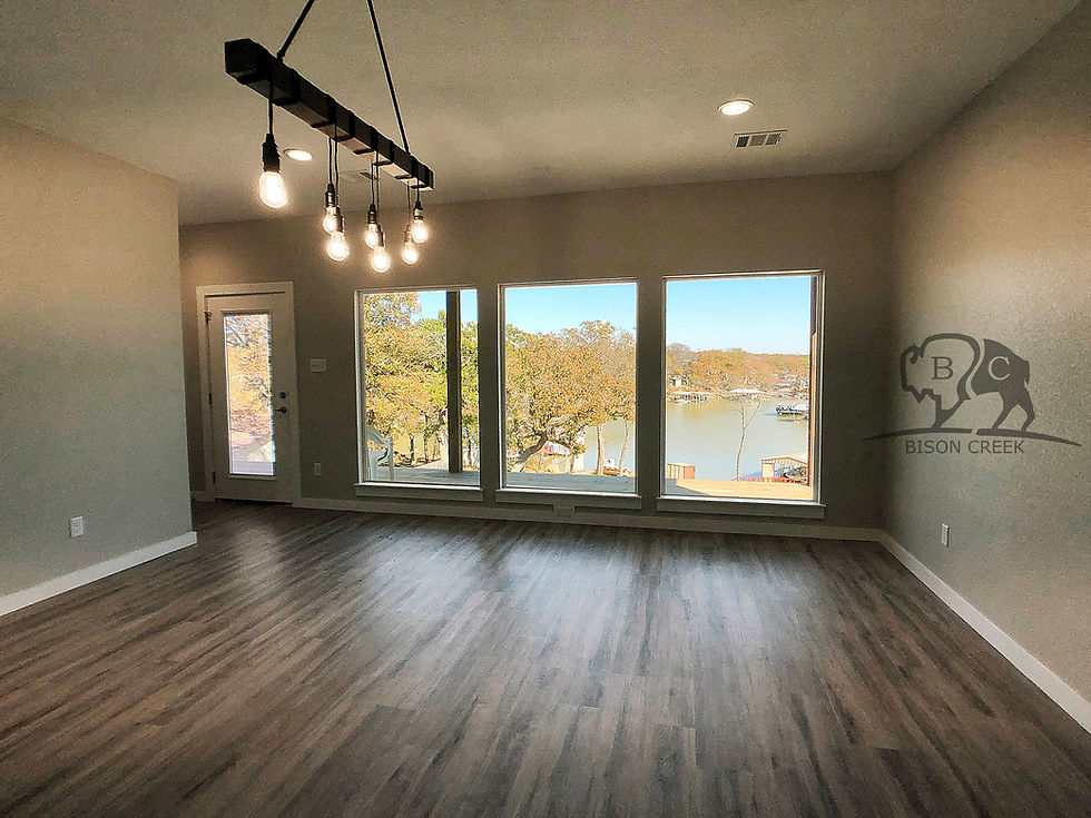 Upstairs game room windows