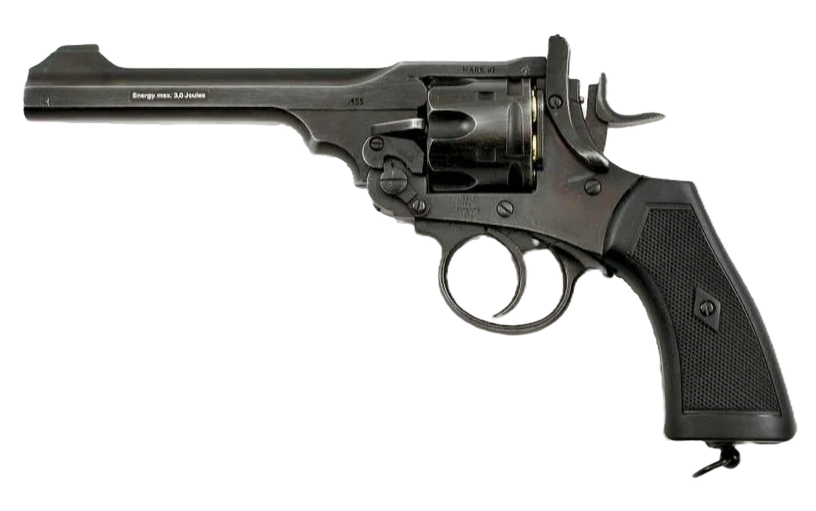 Webley MKIV 6" Black Service Revolver .22cal
