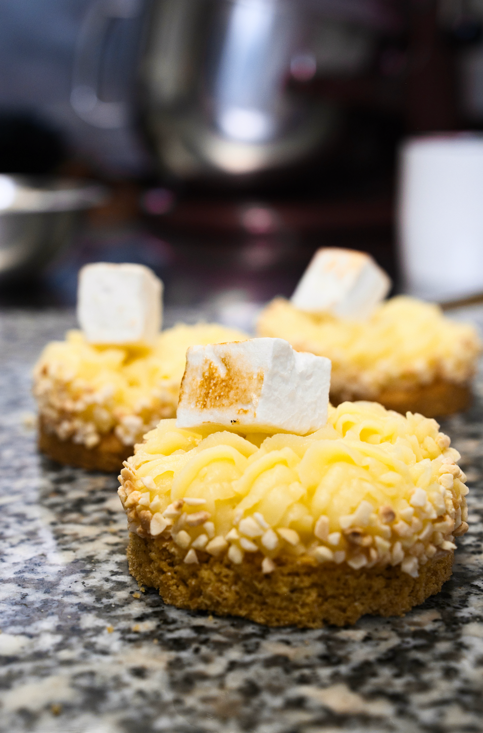 Tarte citron yuzu & guimauve