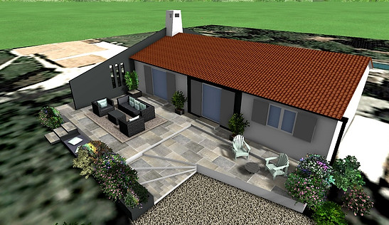 terrasse contemporraine avant/après
