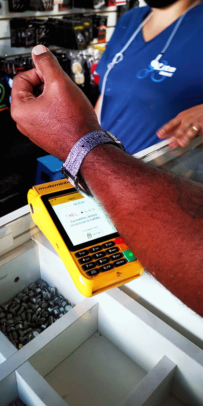 Pagando com relógio Wears OS no brasil