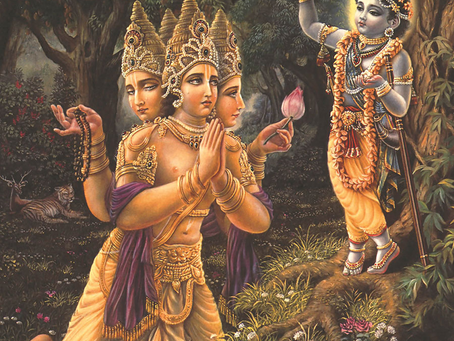 Friday 8th May - Lord Brahma's realisations of the Absolute.