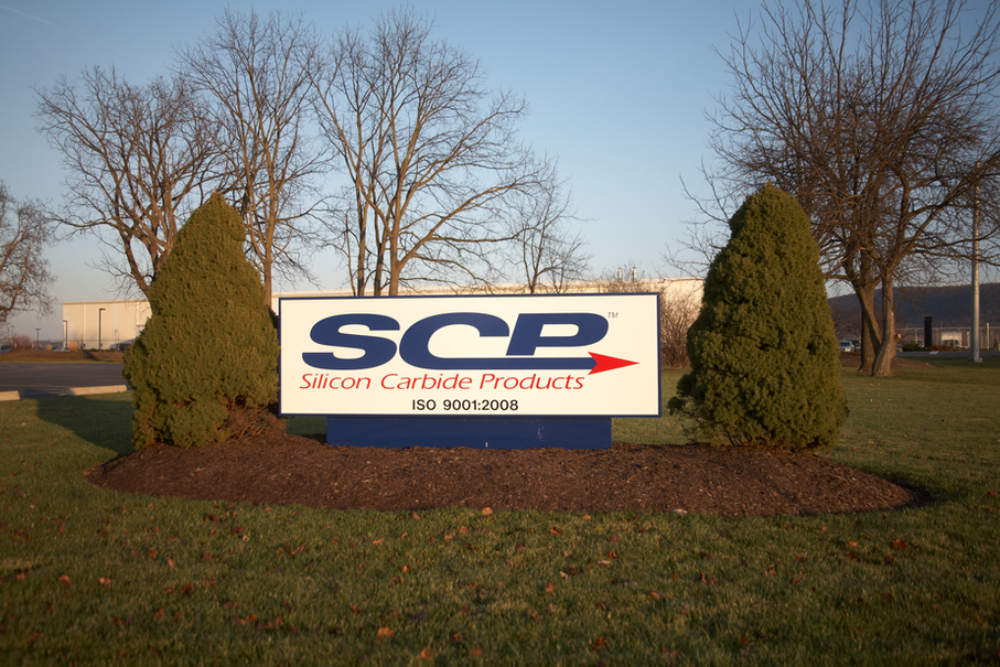 SCP silicon carbide manufacturer facility sign