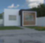 Casas con fachada modelo 1
