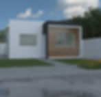 Casas con fachada modelo 3