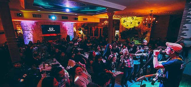 event venue with stage and entertainment